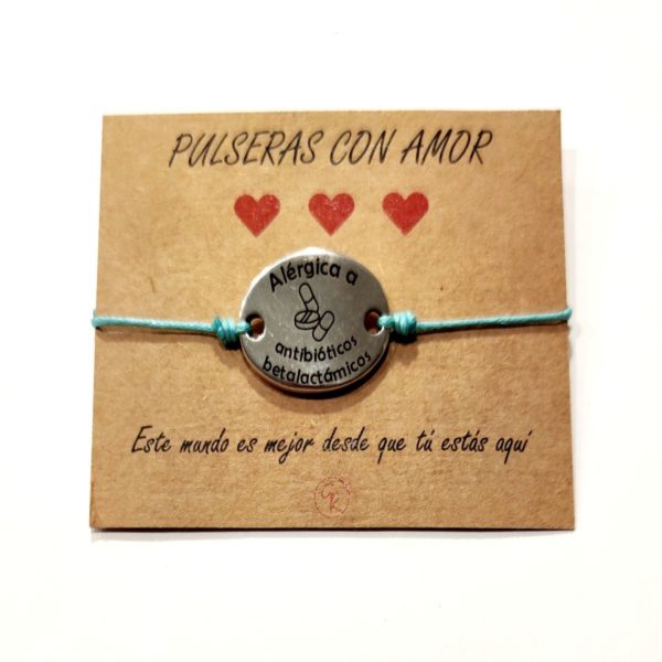 pulsera alÉrgica/alÉrgico a antibiÓticos betalactÁmicos