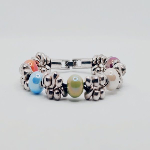 pulsera lagrimas bolas colores