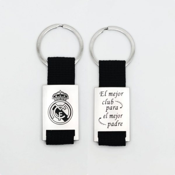 llavero real madrid frase acero