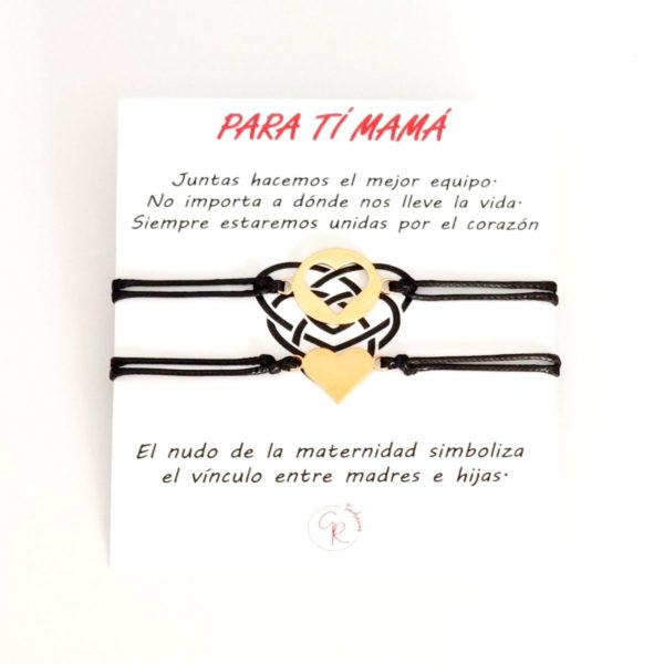 pulsera personalizada para mamÁ para el dÍa de la madre "tÚ y yo"