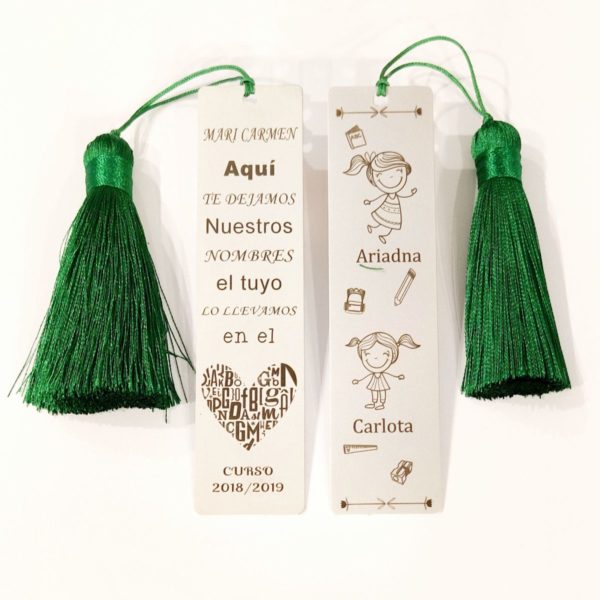 marcapÁginas personalizado para profesores "la enseÑanza que deja huella no es la que se hace cabeza a cabeza, sino de corazÓn a corazÓn"